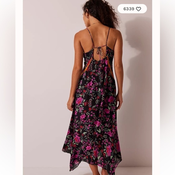 Free People Dress There She Goes Printed Maxi Slip - Picture 2 of 10